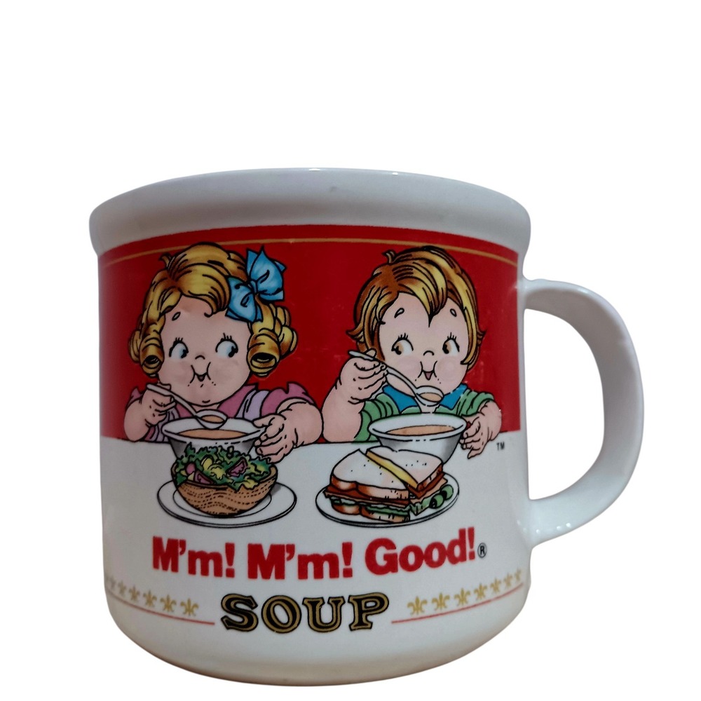 Vintage 1989 Campbell's Soup "M'm! M'm! Good!" Westwood 14oz Ceramic Coffee Mug